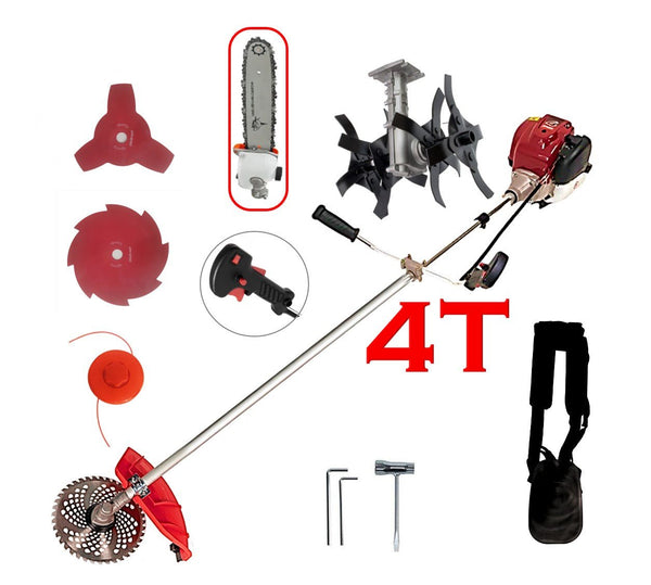 Set Motocoasa KRAFTSON C-Tech 5600, cu Motor 4 Timpi , 62CC, 7.5CP + Cultivator + Cap Drujba