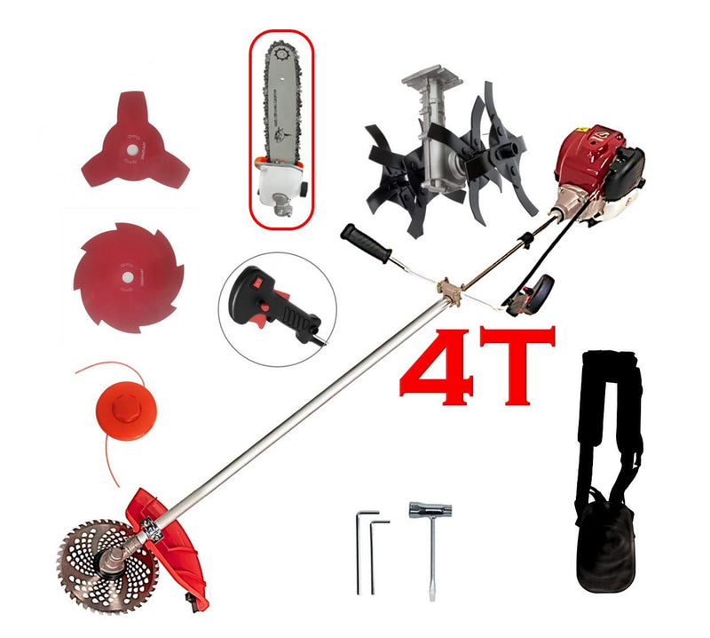 Set Motocoasa KRAFTSON C-Tech 5600, Motor 4 Timpi , 62CC, 7.5CP + Cultivator + Cap Drujba