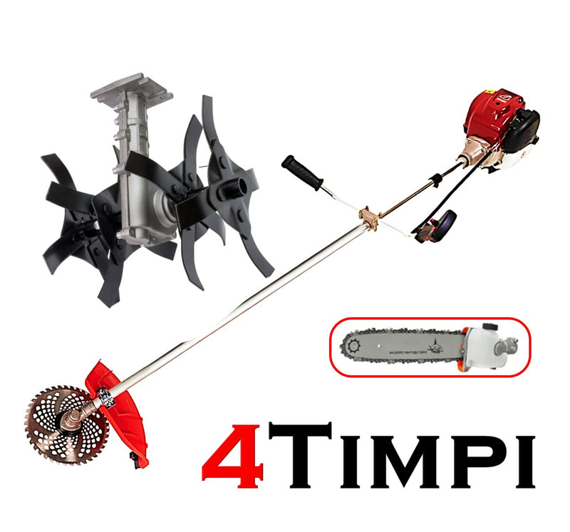 *PROMO* Set Motocoasa Kraftson C-Tech 5600, Motor 4 Timpi , 62CC, 7.5CP + Cultivator + Cap Drujba