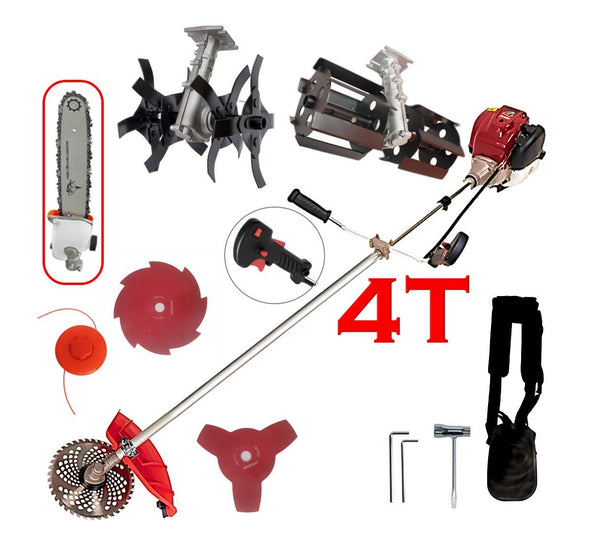 Set Motocoasa KRAFTSON C-Tech 5600, cu Motor 4 Timpi , 62CC, 7.5CP + Prasitoare + Cultivator + Cap Drujba