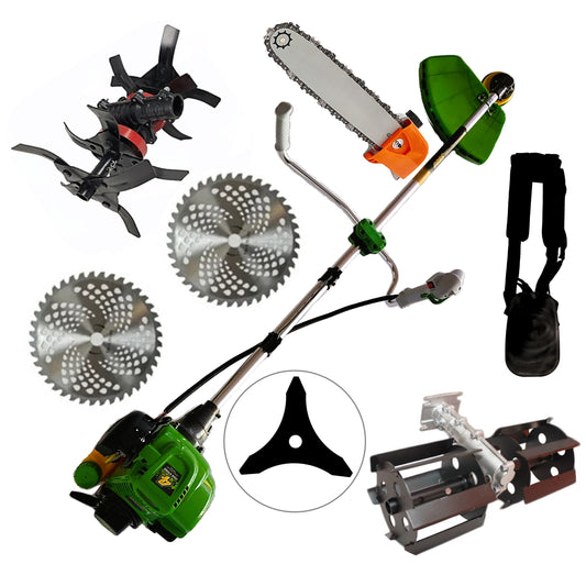 *PROMO* Set Motocoasa 4 timpi Kraftson, 6CP, Disc Vidia D230mm, + Prasitoare + Cultivator + Cap Drujba