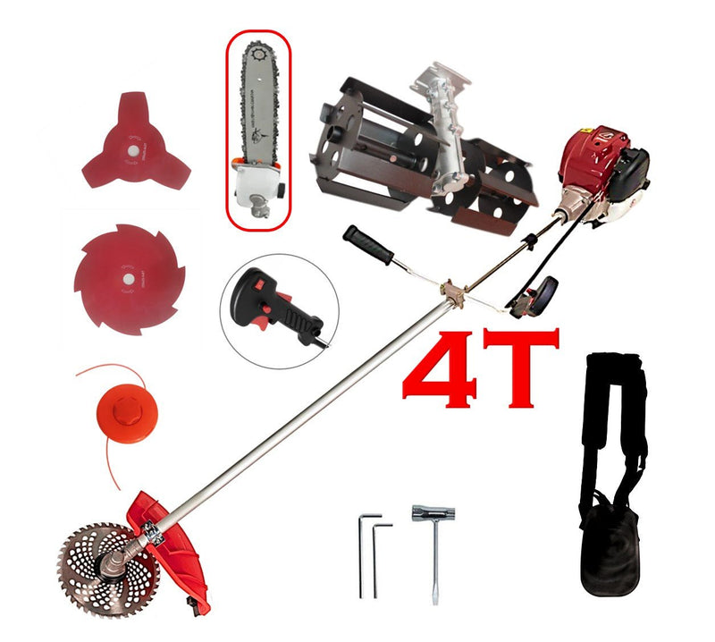 Set Motocoasa Kraftson C-Tech 5600, Motor 4 Timpi , 62CC, 7.5CP + Prasitoare + Cap Drujba