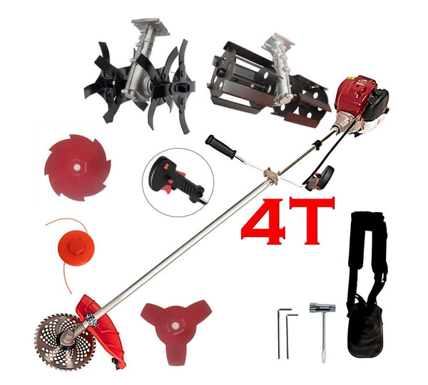 Set Motocoasa Kraftson C-Tech 5600, motor 4 Timpi, 62cc, 7.5CP + Prasitoare + Cultivator