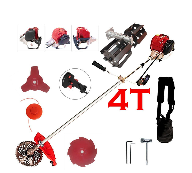 Set Motocoasa Kraftson 5600, 7Cp, motor 4 Timpi 62CC + Prasitoare