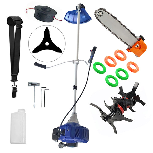 CULTIVATOR PREMIUM+CAP DRUJBA+Motocoasa NUOVO-BLUe Fuel-Economy 3.4CP, Disc Stea, EXTRA FIR TAIERE