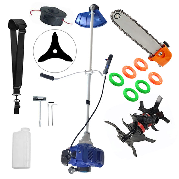 CULTIVATOR PREMIUM+CAP DRUJBA+Motocoasa NUOVO-BLUe Fuel-Economy 3.4CP, Disc Stea, EXTRA FIR TAIERE