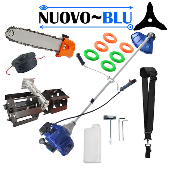 PRASITOARE+CAP DRUJBA+Motocoasa NUOVO-BLUe Fuel-Economy 3.4CP, Disc Stea si EXTRA FIR TAIERE