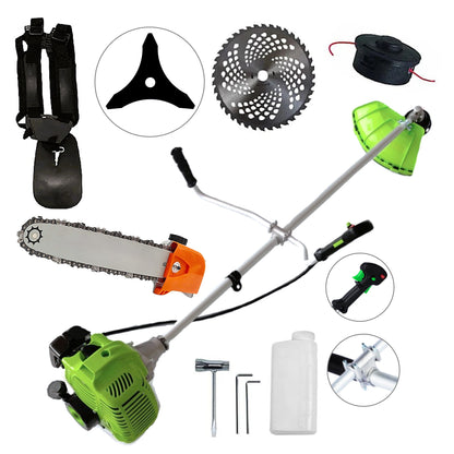 CAP DRUJBA+Motocoasa NUOVO-VRD Green Fuel-Efficient 3.4CP, Disc Vidia, Disc Stea, accesorii incluse