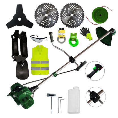 SET Motocoasa NUOVO-VRD VERDE 6CP, 2xDisc Vidia, Disc Stea, EXTRA ACCESORII incluse