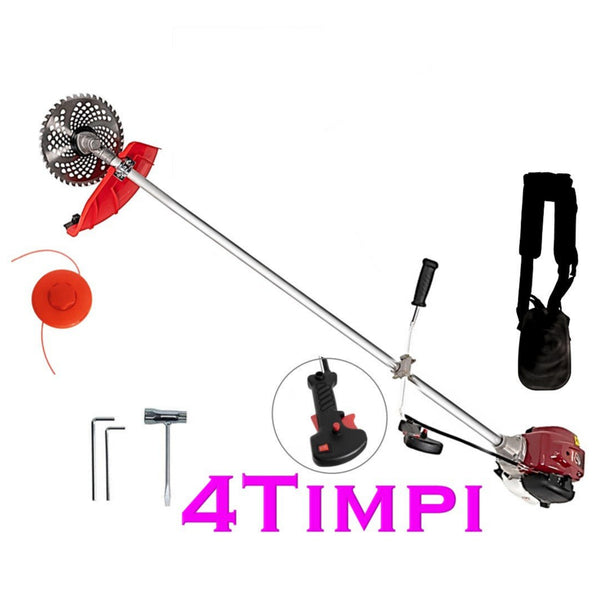 Motocoasa Vokner cu motor in 4 timpi, cu accesorii incluse