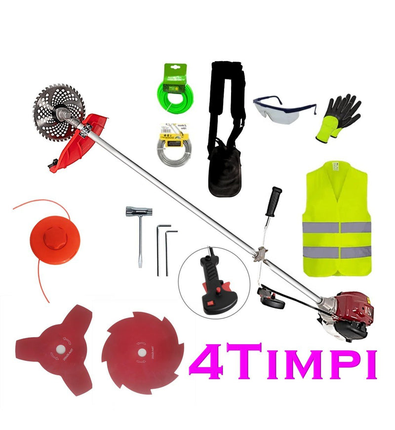 *PROMO* Set Motocoasa 4 Timpi VÖKNER T5600-P, 7.5cp, 9000 Rpm, 4 Sisteme Taiere + EXTRA Accesorii