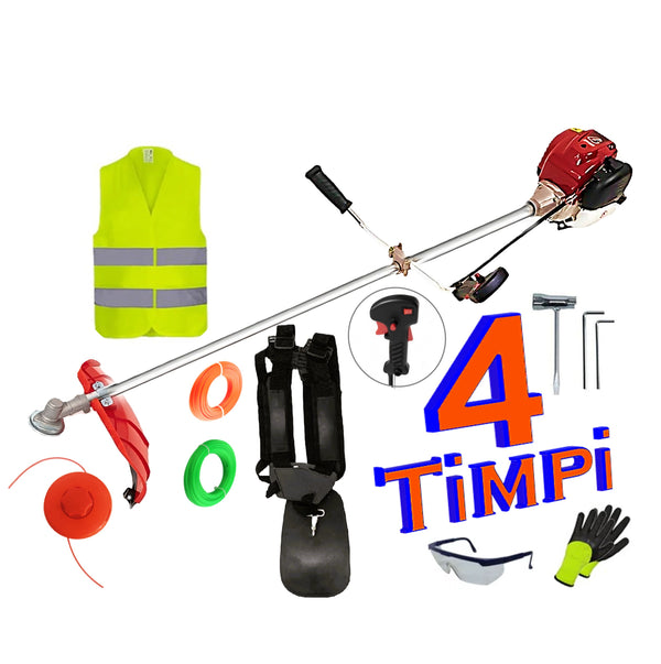 Set Motocoasa 4 Timpi VÖKNER, 7.5cp, 62cc, EXTRA accesorii