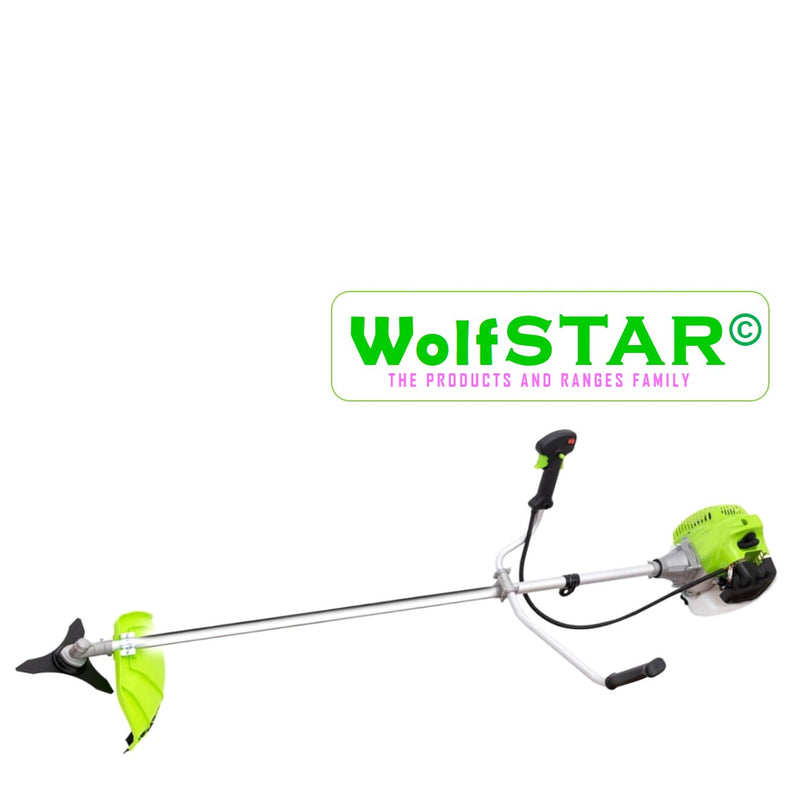 *PROMO* Motocoasa 5.6kW, WolfSTAR, Set cu Tambur Fir + Disc Metal 3 lame,+Cultivator, X5600PRO, VERDE