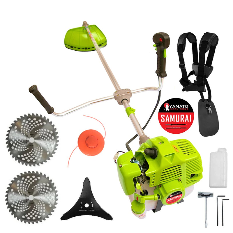 *PROMO* Motocoasa YAMATO SAMURAi 6.57CP, 9000Rpm, 2xDiscuri Vidia si accesorii incluse