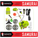 *BuzZ* SET Motocoasa YAMATO SAMURAi 6.57CP, 9000Rpm, 3xDiscuri Vidia, EXTRA Accesorii - Imagine alternativa