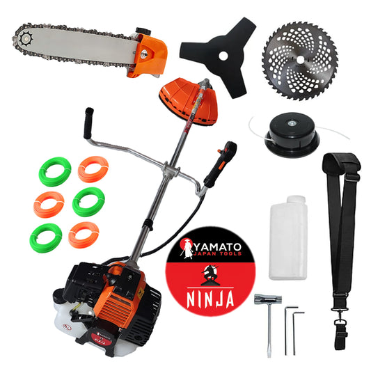 SET CAP DRUJBA+Motocoasa Multifunctionala YAMATO® JAPAN TOOLS Model NINJA-6CP, cu accesorii+EXTRA Fire Taiere