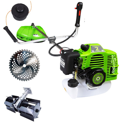 Set Motocoasa E-FERMIERUL GT6HP-BM-2T, GREEN-Neon, 9.6CP + Cap Prasitoare + Extra Disc Vidia CADOU