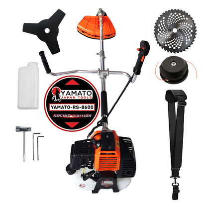 *PROMO* Motocoasa RS-8600 Multifunctionala YAMATO® Japan Tools, 6.3CP RACING EDITION, OrangeBLACK, accesorii incluse, cu Discuri