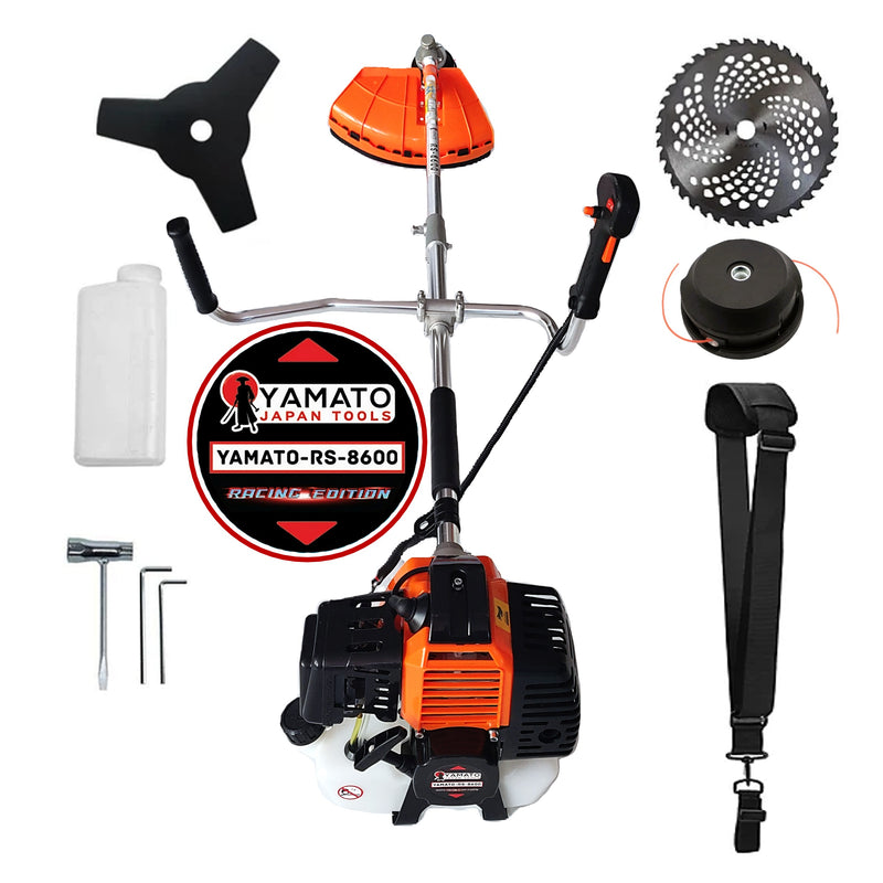 *PROMO* Motocoasa RS-8600 Multifunctionala YAMATO® Japan Tools, 6.3CP RACING EDITION, OrangeBLACK, accesorii incluse, cu Discuri