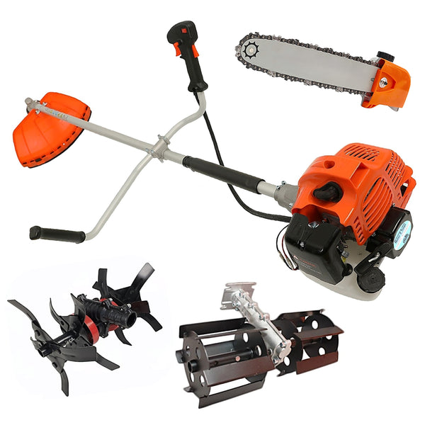 *PROMO* Set Motocoasa Alpin Profi BC430N, 6CP, 11.000Rpm + Cap prasitoare + cultivator + drujba