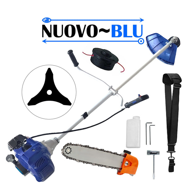 CAP DRUJBA+Motocoasa NUOVO-BLUe Fuel-Economy 3.4CP, Disc Stea, accesorii incluse