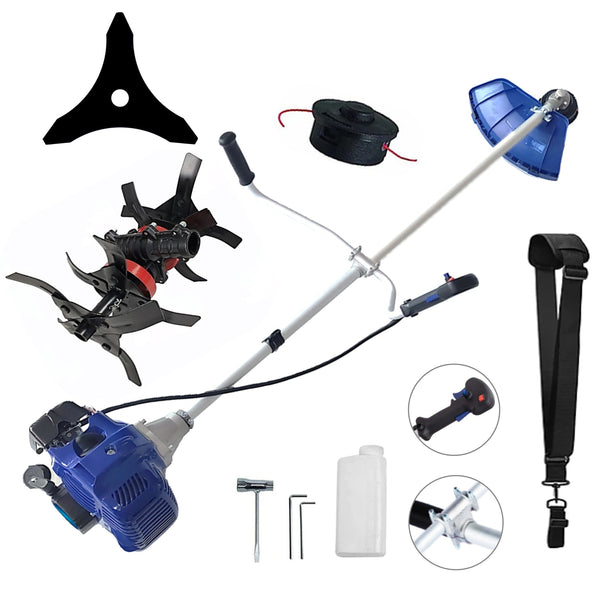 Motocoasa NUOVO-BLUe Fuel-Economy 3.4CP, Disc Stea, accesorii incluse, +CULTIVATOR PREMIUM