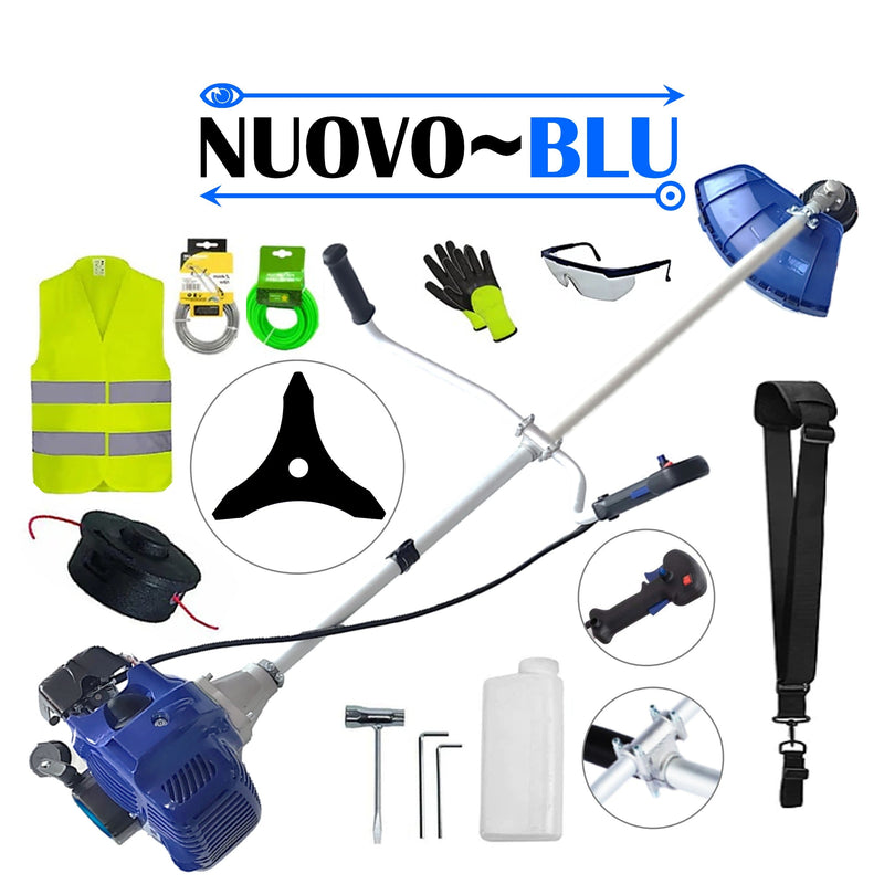 *PROMO* SET Motocoasa NUOVO-BLUe Fuel-Economy 3.4CP, Disc Stea, EXTRA ACCESORII incluse