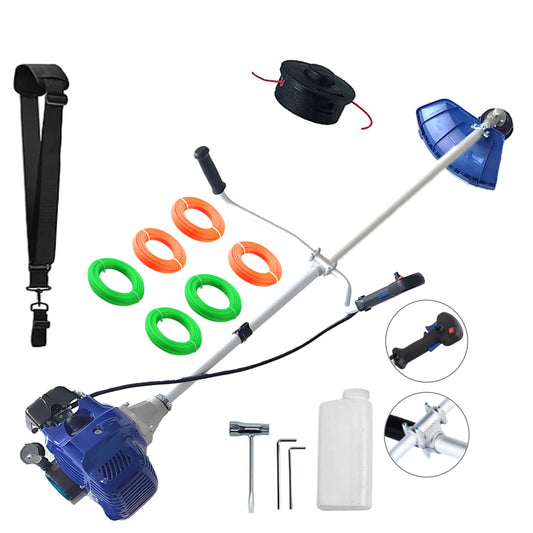 Motocoasa NUOVO-BLUe Fuel-Economy 3.4CP, Disc Stea Metal, Accesorii incluse, SET FIR TAIERE