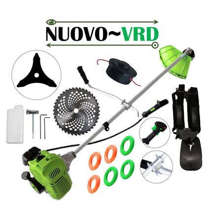 Motocoasa NUOVO-VRD Green Fuel-Efficient 3.4CP, Discuri si Accesorii incluse, SET FIR TAIERE