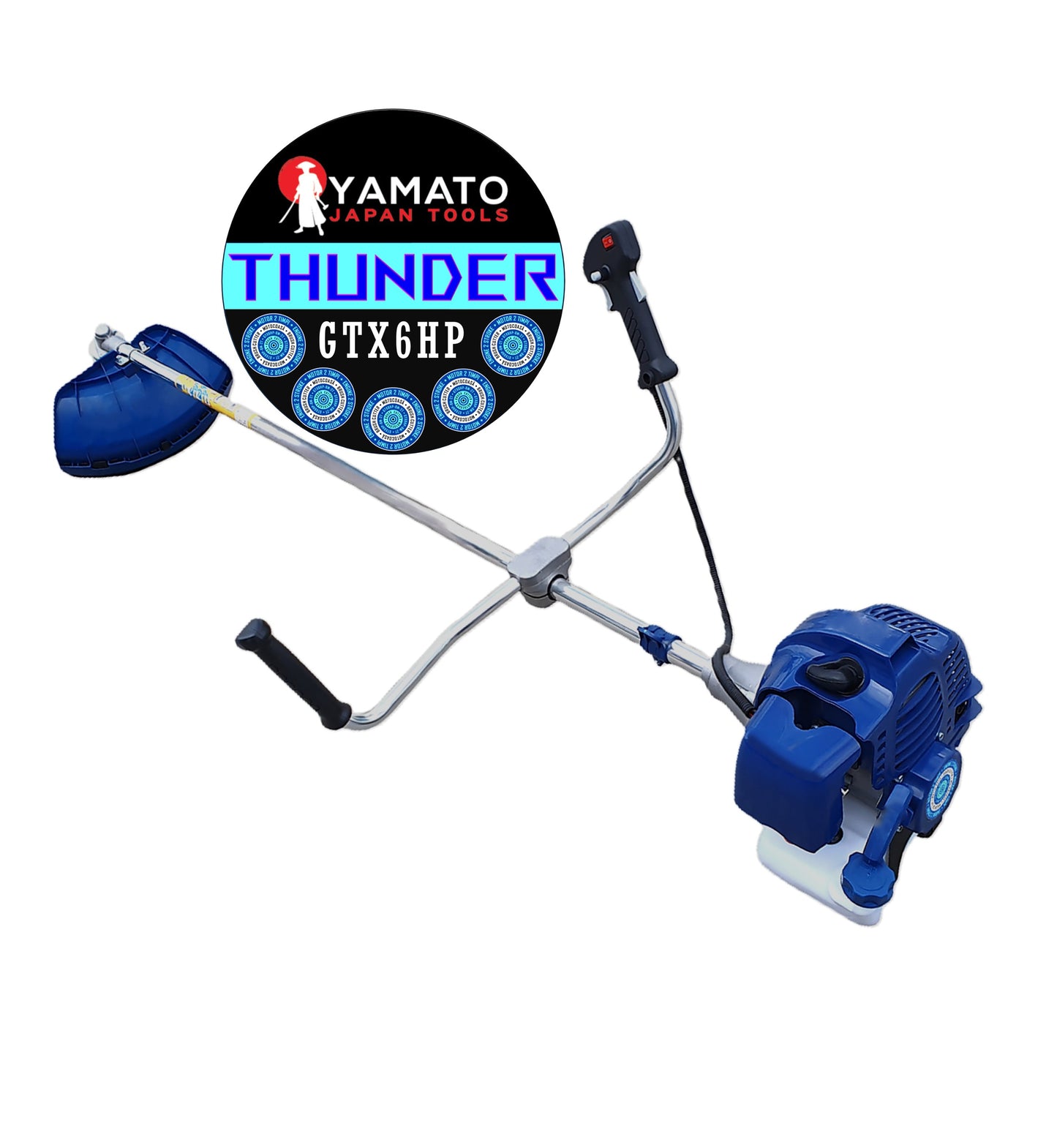 Motocoasa pe benzina YAMATO THUNDER GTX6HP, Model PREMIUM, 11.000Rpm, 6CP, GARANTIE 2 ANI