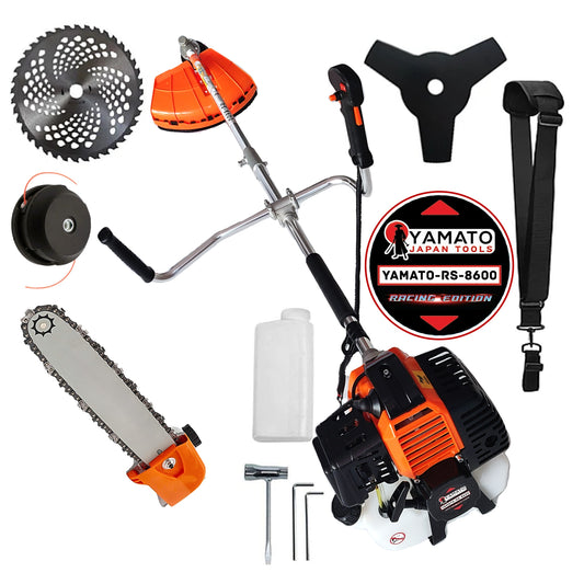 *PROMO* SET CAP DRUJBA+Motocoasa RS-8600 Multifunctionala YAMATO® Japan Tools, 6.3CP RACING EDITION, cu 2xDisc, accesorii