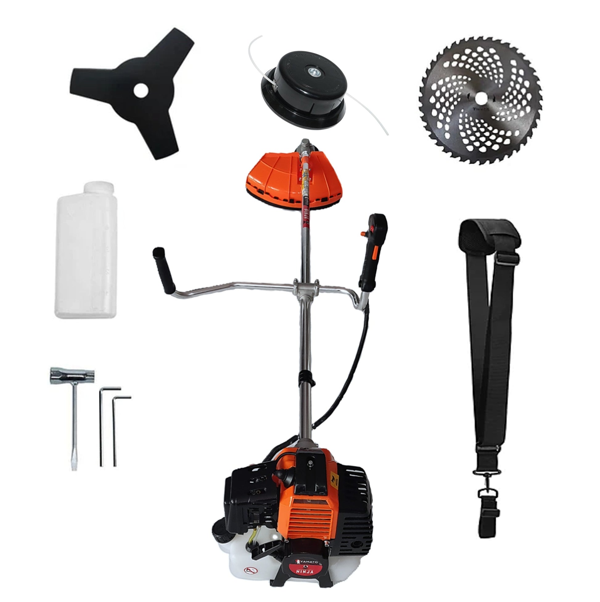 Motocositoare Multifunctionala YAMATO® JAPAN TOOLS - Model NINJA-6CP, Negru-Portocaliu, cu accesorii