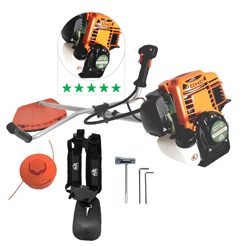 SET Motocositoare 4 Timpi ALPIN-PROFI Model 5650-8CP, Model Nou EXTRA-USOR, cu accesorii, + Cap Drujba, + FIR Taiere