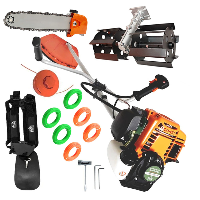 *PROMO* SET Motocositoare 4 Timpi ALPIN-PROFI Model 5650-8CP, Model Nou EXTRA-USOR, + 1xDISC VIDIA 230mm, Cap Drujba, Prasitoare, Fir Taiare