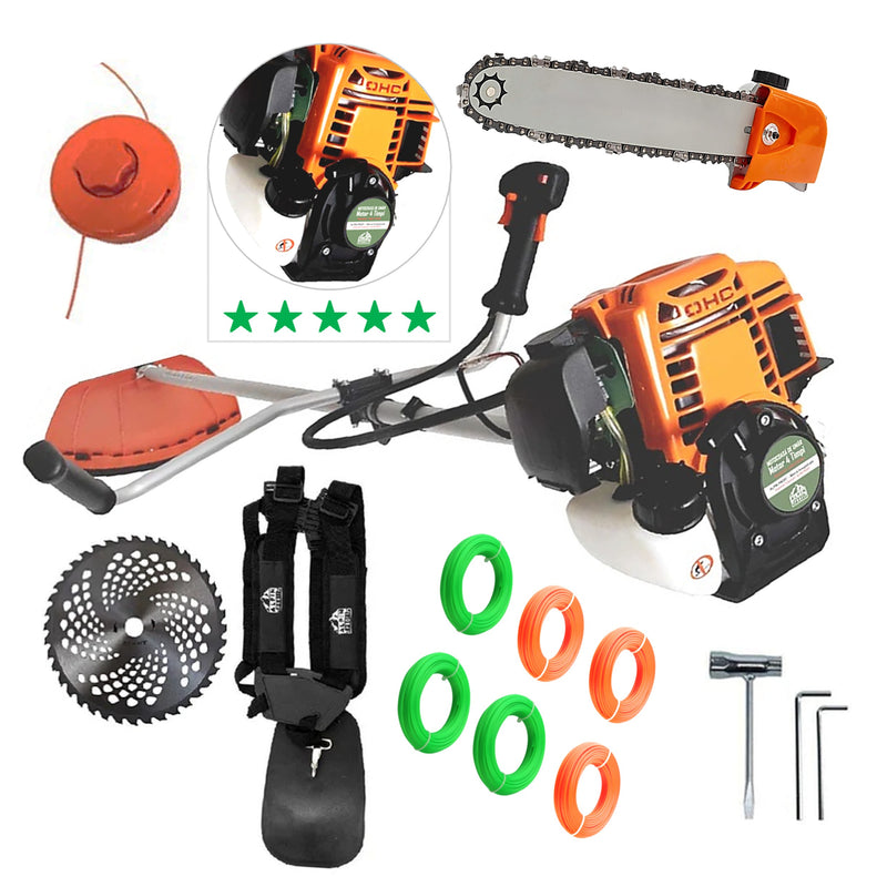 SET Motocositoare 4 Timpi ALPIN-PROFI Model 5650-8CP EXTRA-USOR, + 1xDISC VIDIA 230mm, + Cap Drujba, + FIR Taiere