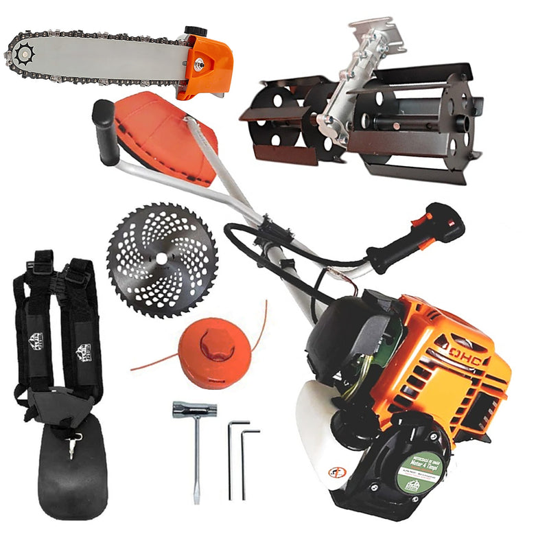 *PROMO* SET Motocositoare 4 Timpi ALPIN-PROFI Model 5650-8CP EXTRA-USOR,  Bundle 1xDISC VIDIA 230mm, Cap Drujba si Prasitoare