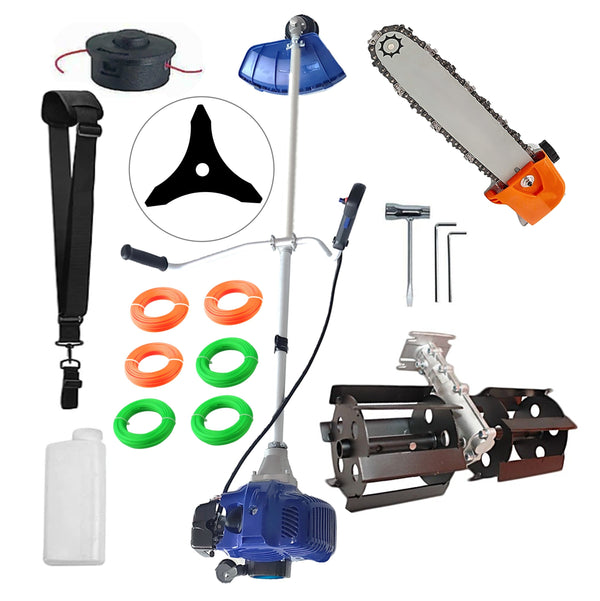 PRASITOARE+CAP DRUJBA+Motocoasa NUOVO-BLUe Fuel-Economy 3.4CP, Disc Stea si EXTRA FIR TAIERE