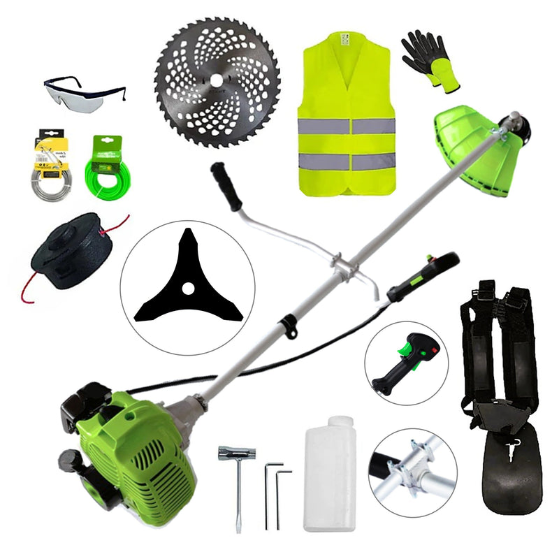 SEZONUL-OFERTELOR SET Cositoare pe benzina NUOVO-VRD Green Fuel-Efficient 3.4CP, Disc Stea si Vidia, EXTRA Accesorii incluse