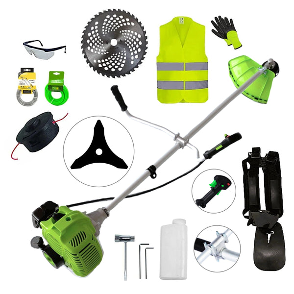 SET Motocositoare pe benzina NUOVO-VRD Green Fuel-Efficient 3.4CP, Disc Vidia si Stea, EXTRA-ACCESORII