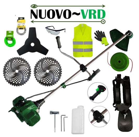 SET Motocositoare pe benzina NUOVO-VRD VERDE 6CP, 2xDisc Vidia, Disc Stea, EXTRA-ACCESORII