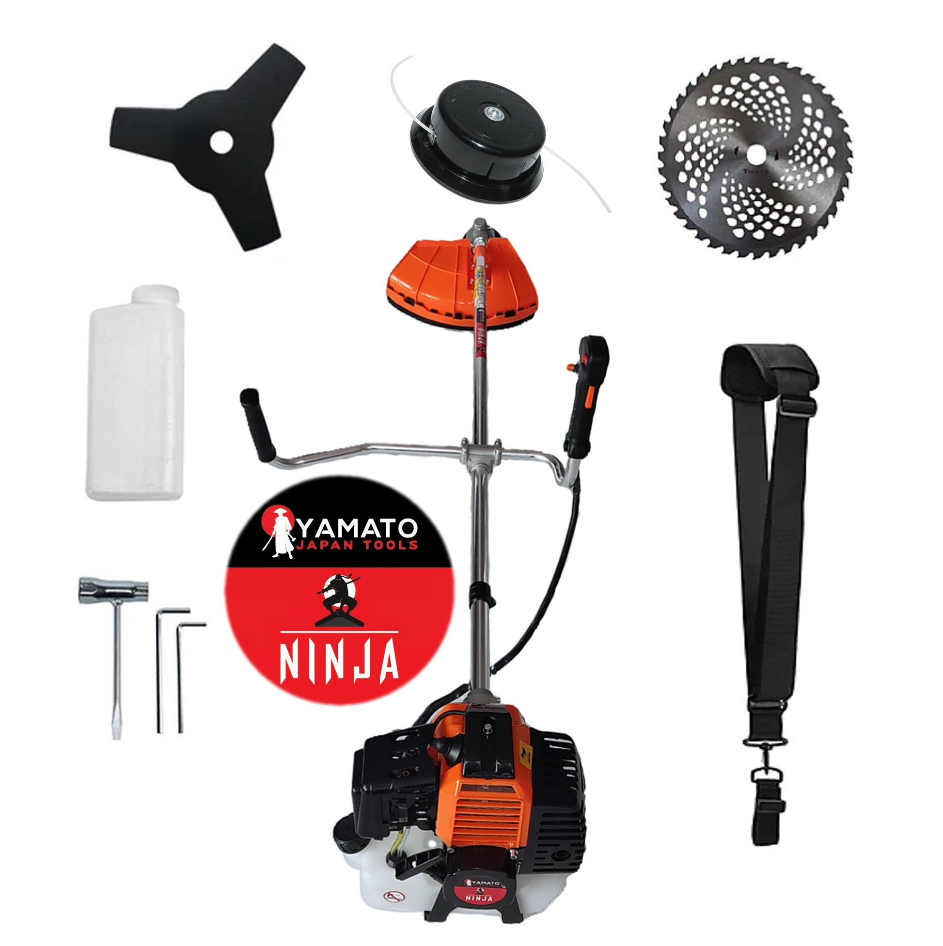 Motocositoare Multifunctionala YAMATO® JAPAN TOOLS - Model NINJA-6CP, Negru-Portocaliu, cu accesorii