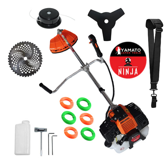 SET Motocositoare Multifunctionala YAMATO® JAPAN TOOLS Model NINJA-6CP, Negru-Portocaliu, accesorii incluse, Extra-FIRE TAIERE