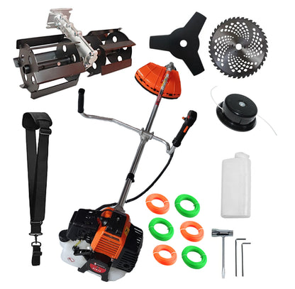 SET PRASITOARE+Motocositoare Multifunctionala YAMATO® JAPAN TOOLS Model NINJA-6CP, Negru-Portocaliu, cu accesorii+EXTRA Fire Taiere
