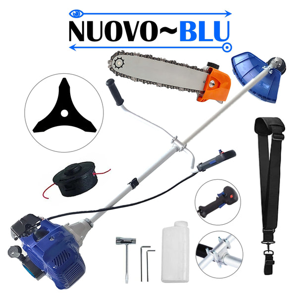 Motocositoare pe benzina NUOVO-BLUe Fuel-Economy 3.4CP, Disc Stea, accesorii incluse, + CAP DRUJBA
