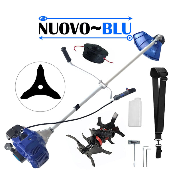 Motocositoare NUOVO-BLUe Fuel-Economy 3.4CP, Disc Stea, accesorii incluse, +CULTIVATOR PREMIUM