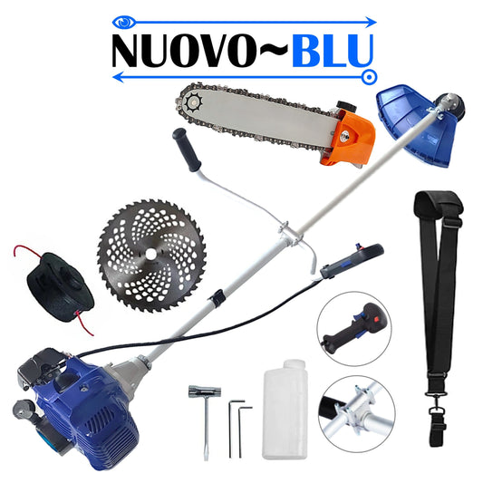 Motocositoare pe benzina NUOVO-BLUe Fuel-Economy 3.4CP, Disc Vidia+Stea, accesorii incluse, + CAP DRUJBA