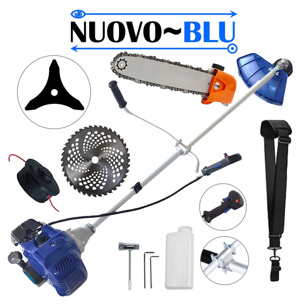 Motocositoare pe benzina NUOVO-BLUe Fuel-Economy 3.4CP, Disc Vidia+Stea, accesorii incluse, + CAP DRUJBA