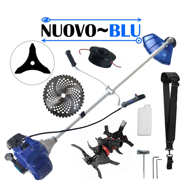 Motocositoare NUOVO-BLUe Fuel-Economy 3.4CP, Disc Vidia, Disc Stea, accesorii incluse, +CULTIVATOR PREMIUM