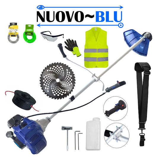 SET Motocositoare pe benzina NUOVO-BLUe Fuel-Economy 3.4CP, Disc Vidia si Stea, EXTRA-ACCESORII