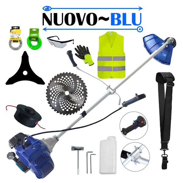 SET Motocositoare pe benzina NUOVO-BLUe Fuel-Economy 3.4CP, Disc Vidia si Stea, EXTRA-ACCESORII
